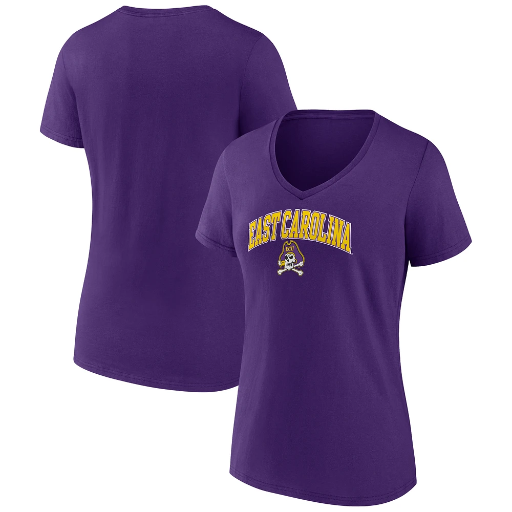 Women's Purple ECU Pirates Campus Team T-Shirt