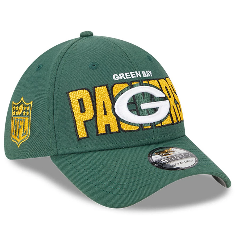 Men's New Era Green Green Bay Packers 2023 NFL Draft 39THIRTY Flex Hat