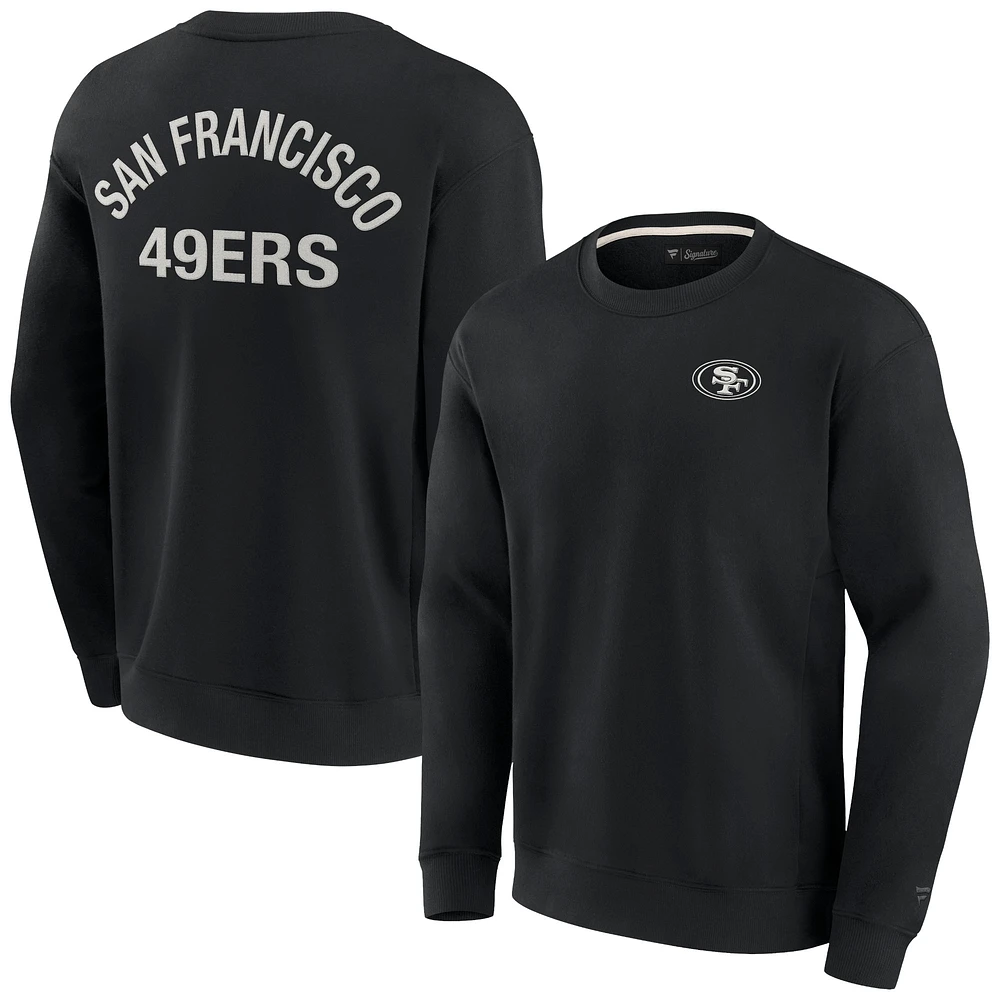 Unisex Fanatics Black San Francisco 49ers Elements Super Soft Pullover Sweatshirt