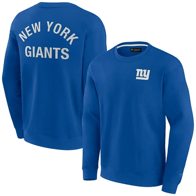 Unisex Fanatics Royal New York Giants Elements Super Soft Pullover Sweatshirt