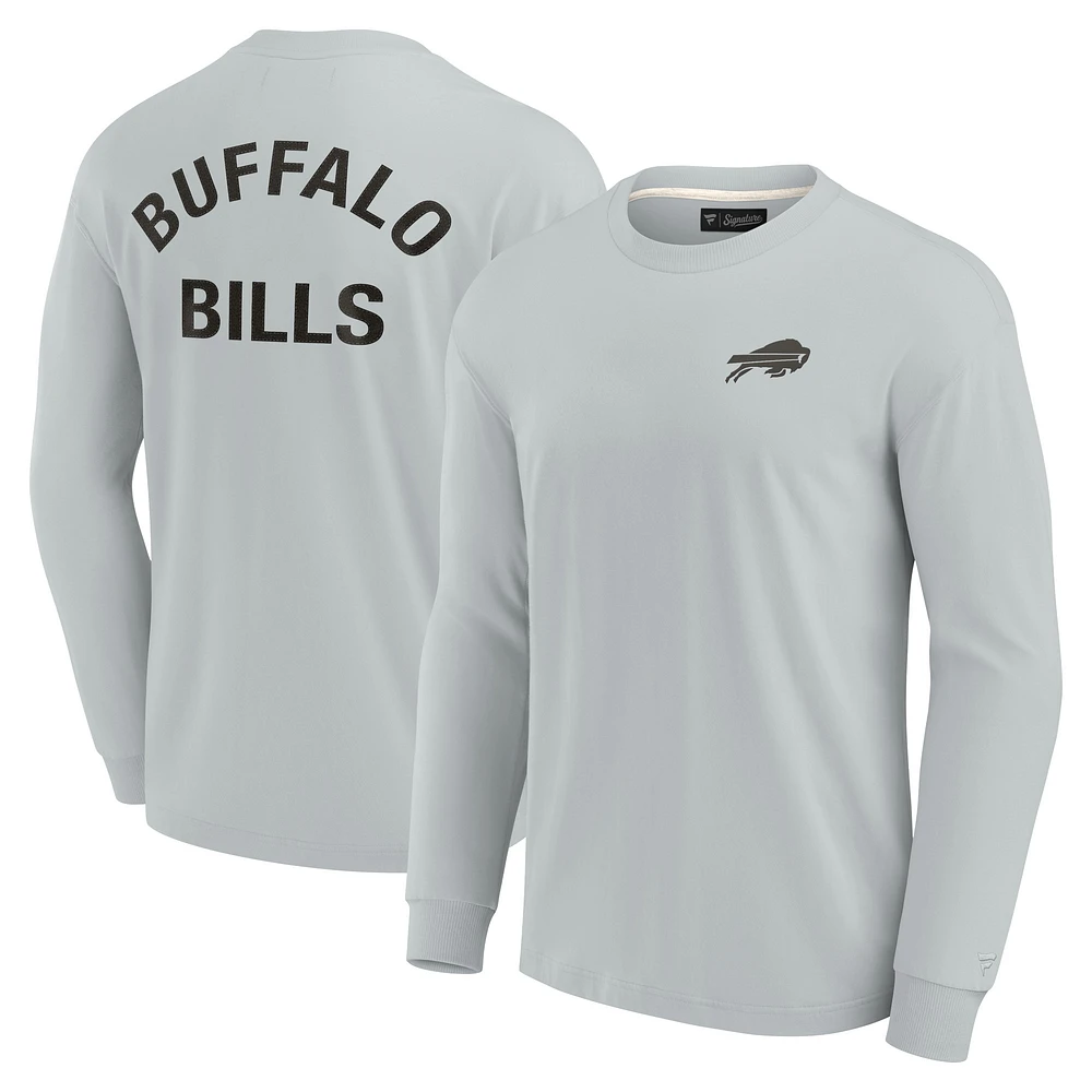 Unisex Fanatics Gray Buffalo Bills Elements Super Soft Long Sleeve T-Shirt