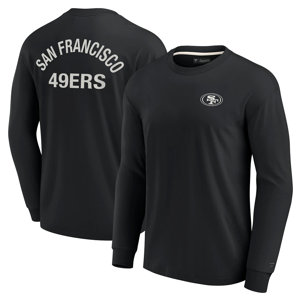 Unisex Fanatics Black San Francisco 49ers Elements Super Soft Long Sleeve T-Shirt