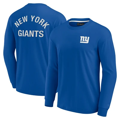 Unisex Fanatics Royal New York Giants Elements Super Soft Long Sleeve T-Shirt