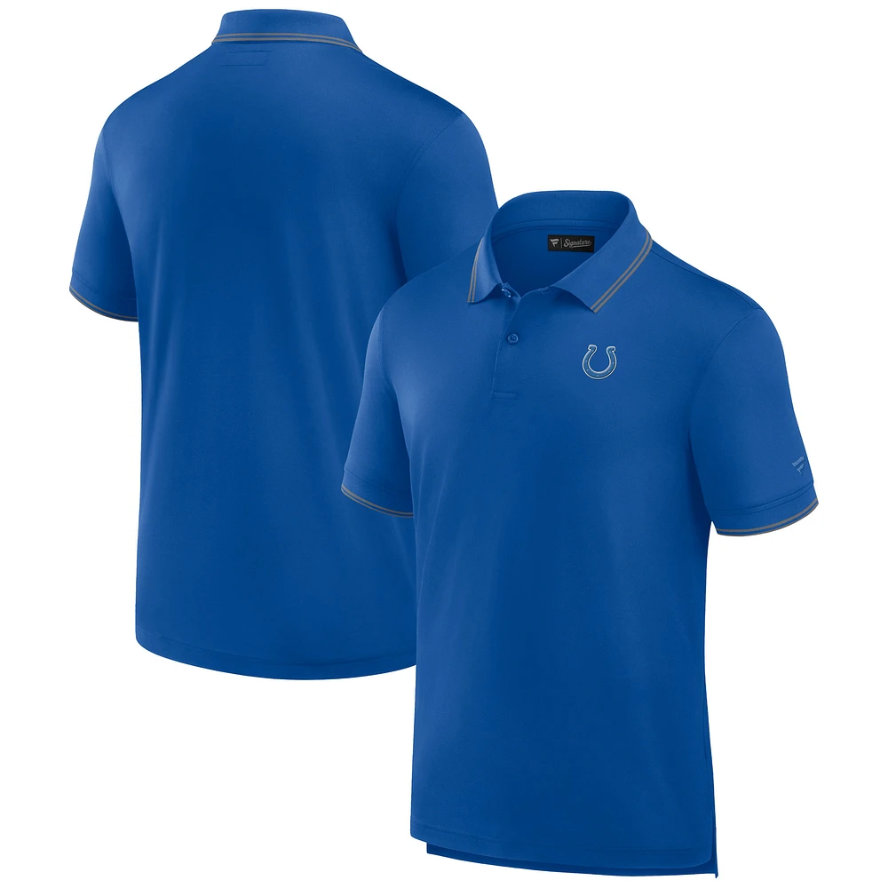 Men's Fanatics Royal Indianapolis Colts Front Office Pique Polo