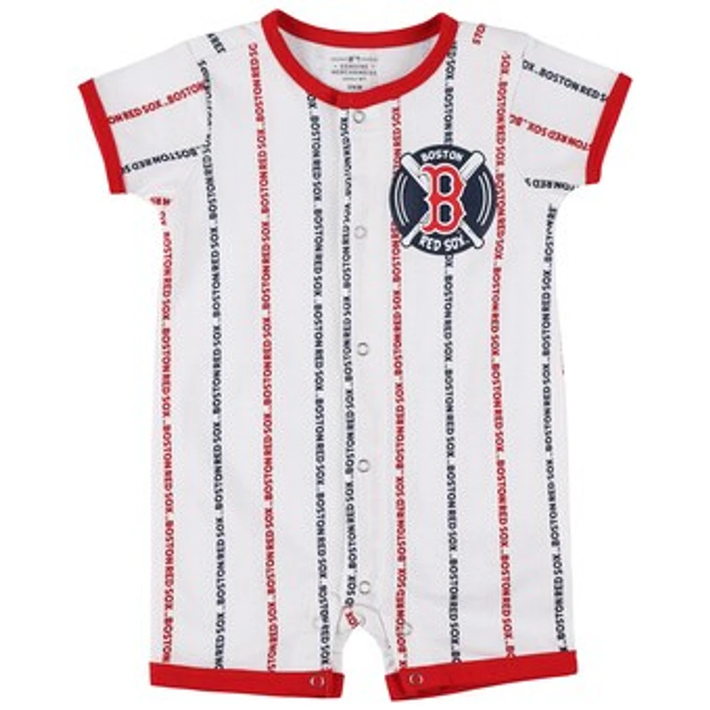 Newborn & Infant White Boston Red Sox Ball Hitter Romper