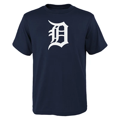 Youth Navy Detroit Tigers Logo Primary Team T-Shirt