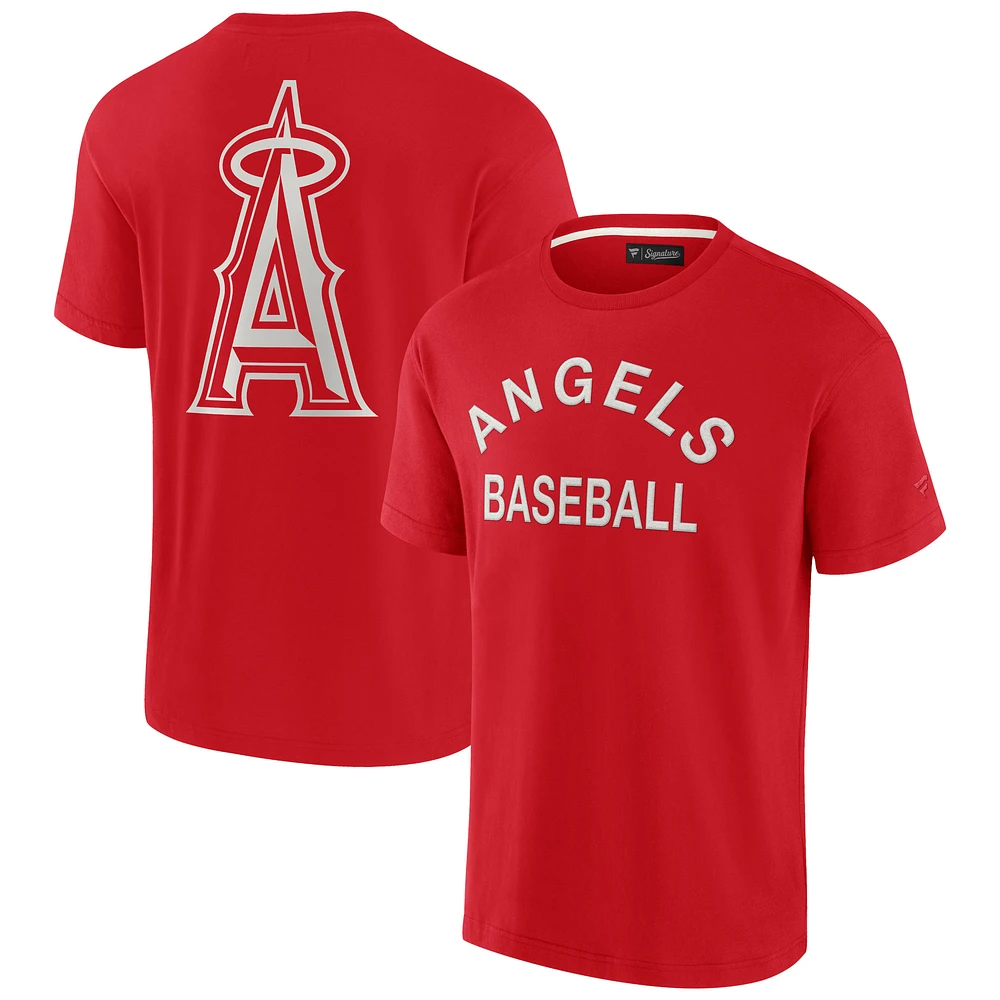 Unisex Fanatics Red Los Angeles Angels Elements Super Soft Short Sleeve T-Shirt