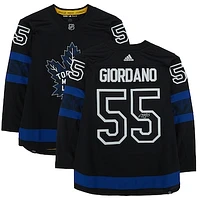 Mark Giordano Toronto Maple Leafs Autographed Black Alternate Adidas Authentic Jersey