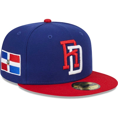 Men's New Era Blue Dominican Republic Baseball 2023 World Classic 59FIFTY Fitted Hat