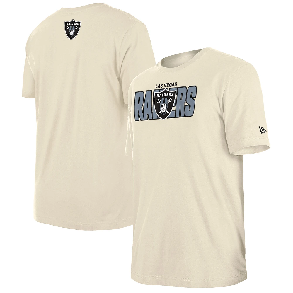 Men's New Era Cream Las Vegas Raiders 2023 NFL Draft T-Shirt