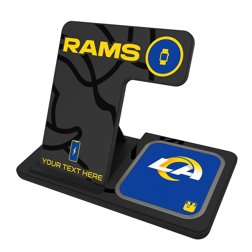 Los Angeles Rams Personalized 3-in-1 Charging Station