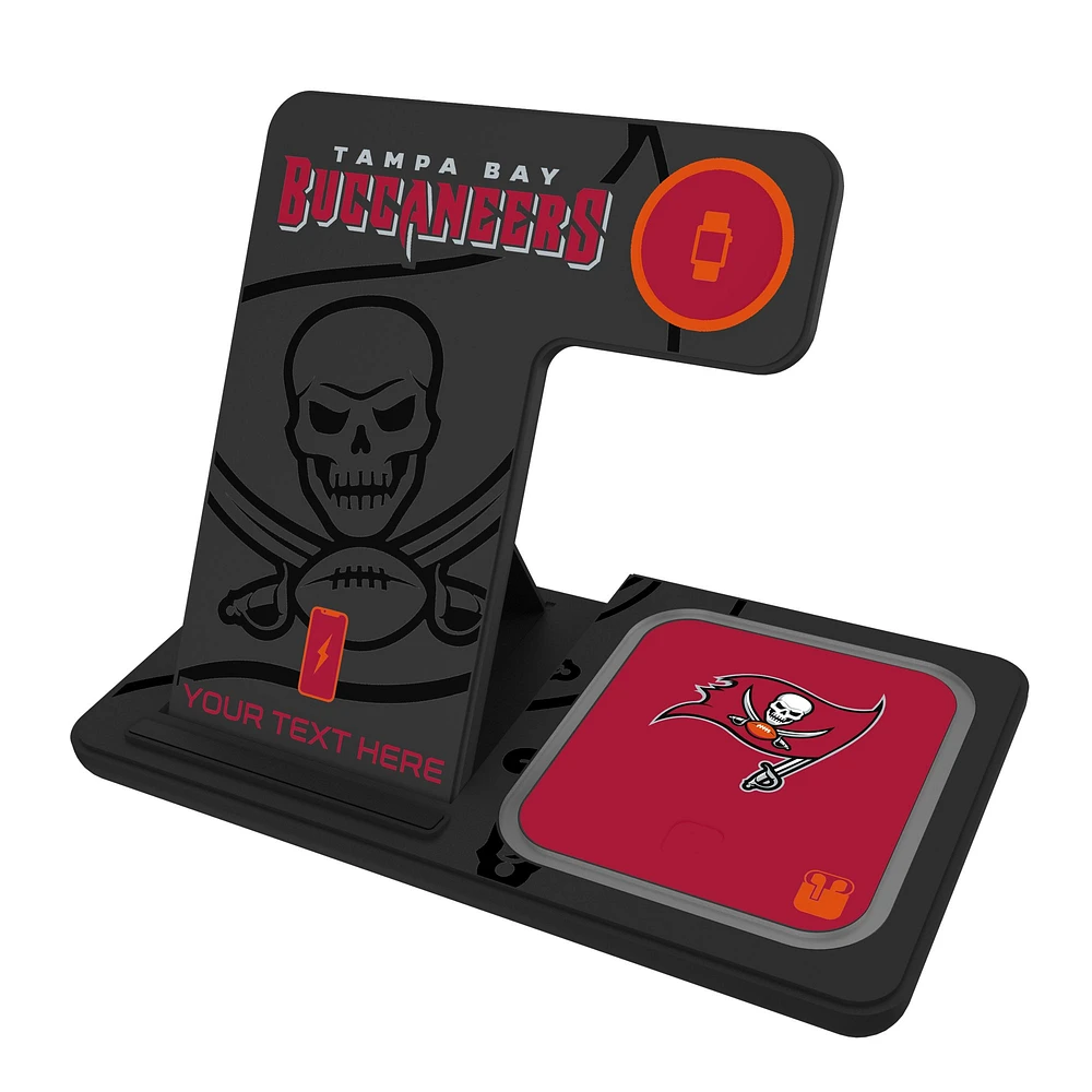 Tampa Bay Buccaneers Personalized 3-in-1 Charging Station