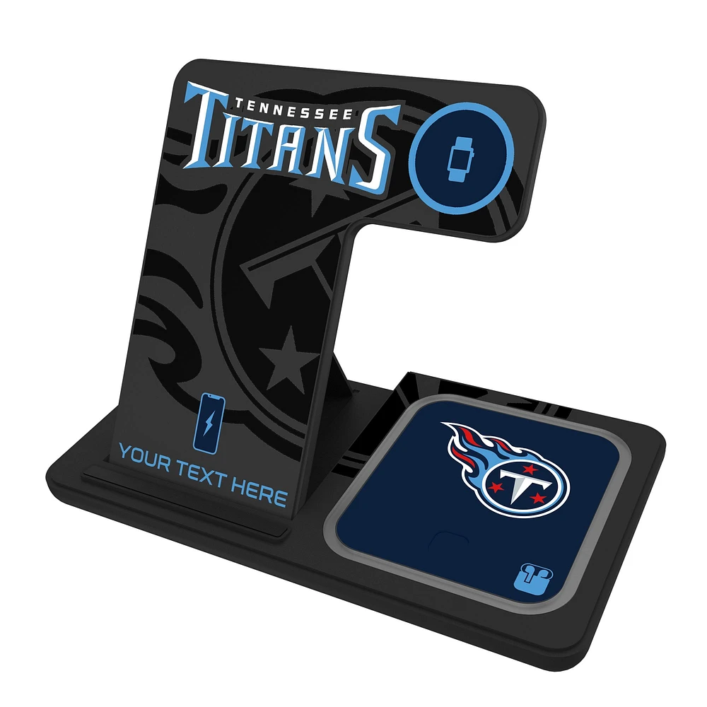 Tennessee Titans Personalized 3-in-1 Charging Station