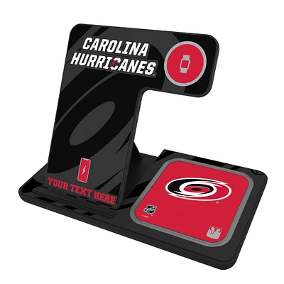 Carolina Hurricanes Personalized 3-in-1 Charging Station