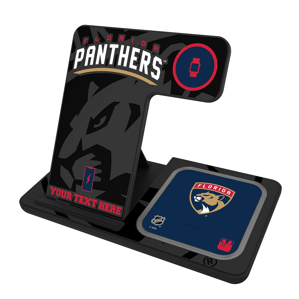Florida Panthers Personalized 3-in-1 Charging Station