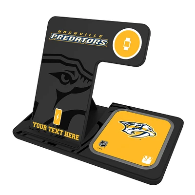 Nashville Predators Personalized 3-in-1 Charging Station