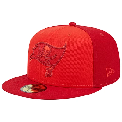 Men's New Era Red Tampa Bay Buccaneers Tri-Tone 59FIFTY Fitted Hat