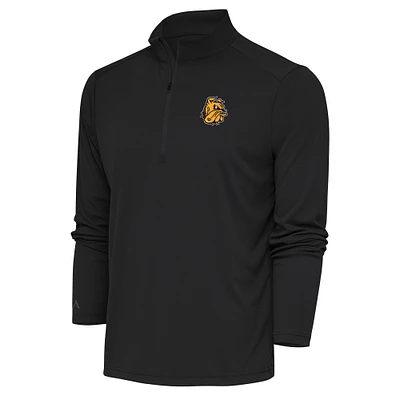 Men's Antigua Charcoal Minnesota Duluth Bulldogs Tribute Quarter-Zip Top