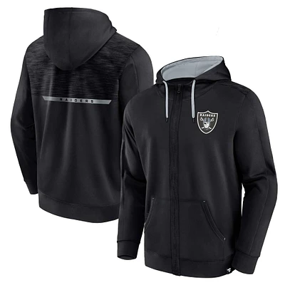 Men's Fanatics Black Las Vegas Raiders Defender Evo Full-Zip Hoodie