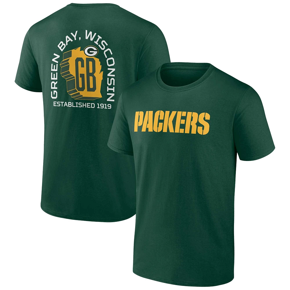Men's Fanatics Green Green Bay Packers Home Field Advantage T-Shirt
