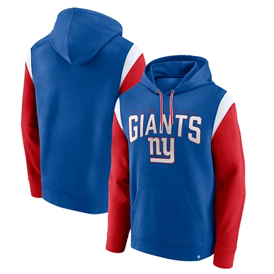 Men's Fanatics Royal New York Giants Trench Battle Pullover Hoodie