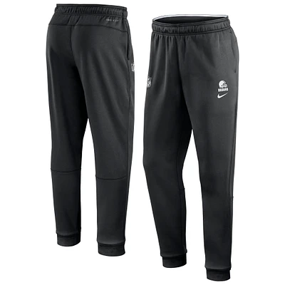Men's Nike Black Cleveland Browns 2023 Sideline Performance Jogger Pants
