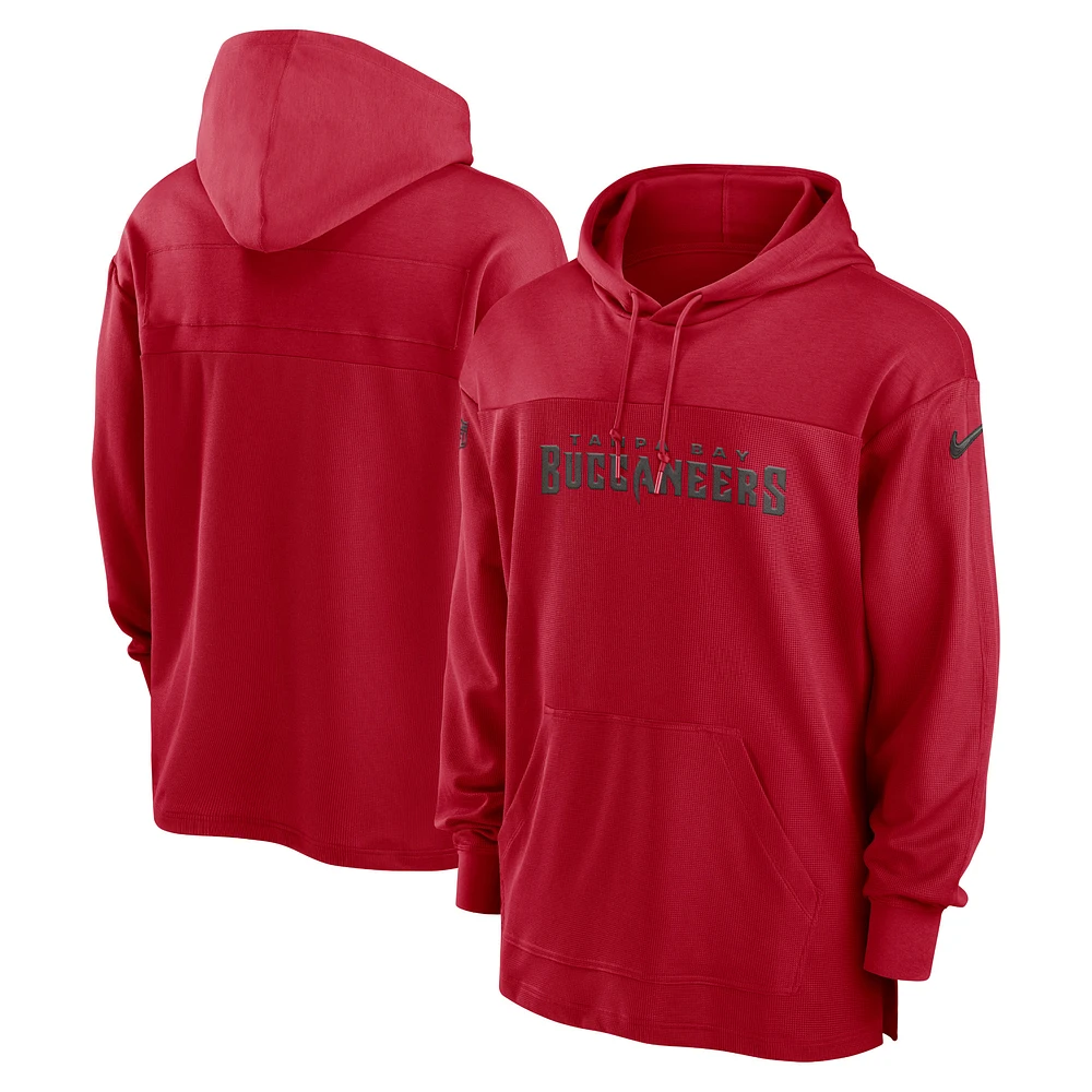 Men's Nike Red Tampa Bay Buccaneers 2023 Sideline Lightweight Performance Hooded Top