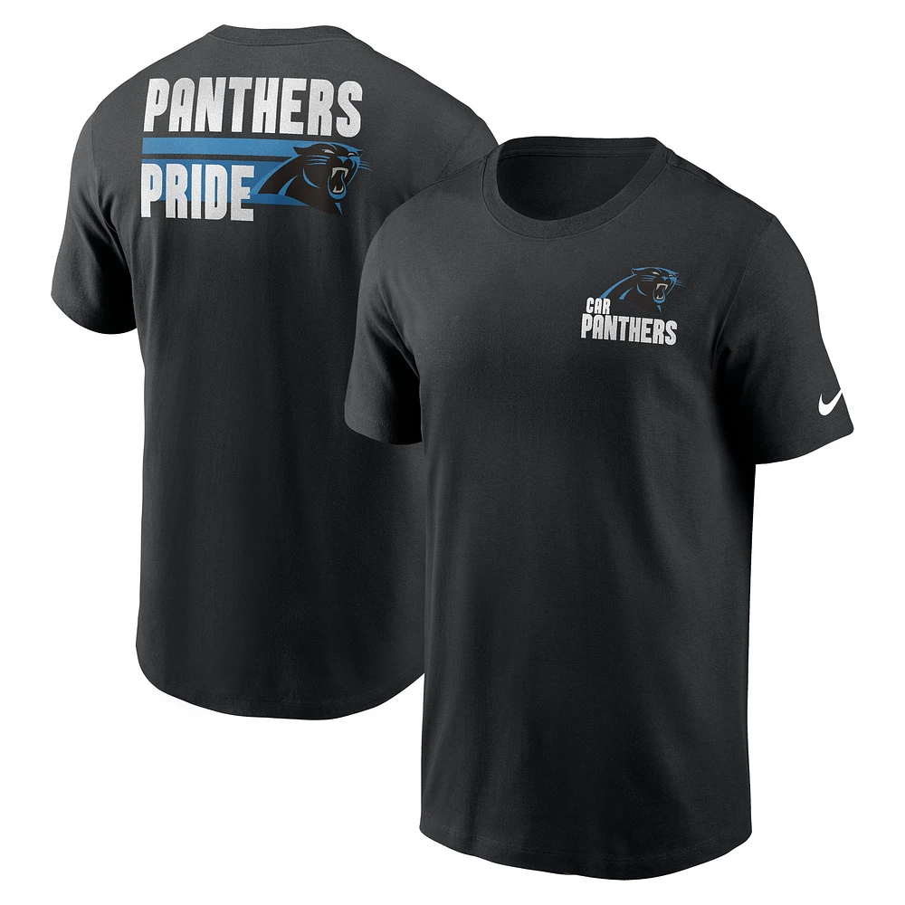 Men's Nike Black Carolina Panthers Blitz Essential T-Shirt