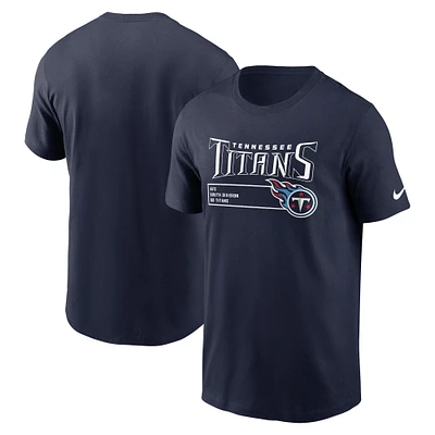 Men's Nike Navy Tennessee Titans Division Essential T-Shirt