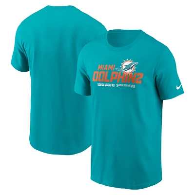 Men's Nike Aqua Miami Dolphins Local Essential T-Shirt