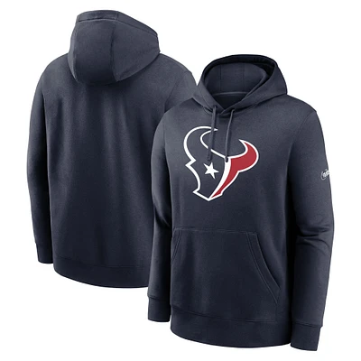 Men's Nike Navy Houston Texans Rewind Club Pullover Hoodie