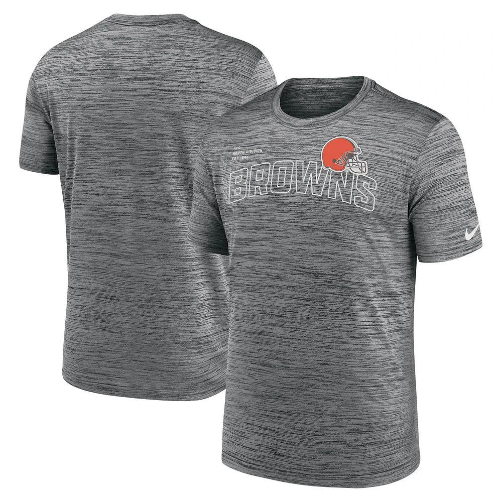 Men's Nike Anthracite Cleveland Browns Velocity Arch Performance T-Shirt
