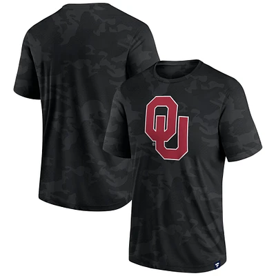 Men's Fanatics Black Oklahoma Sooners Camo Logo T-Shirt