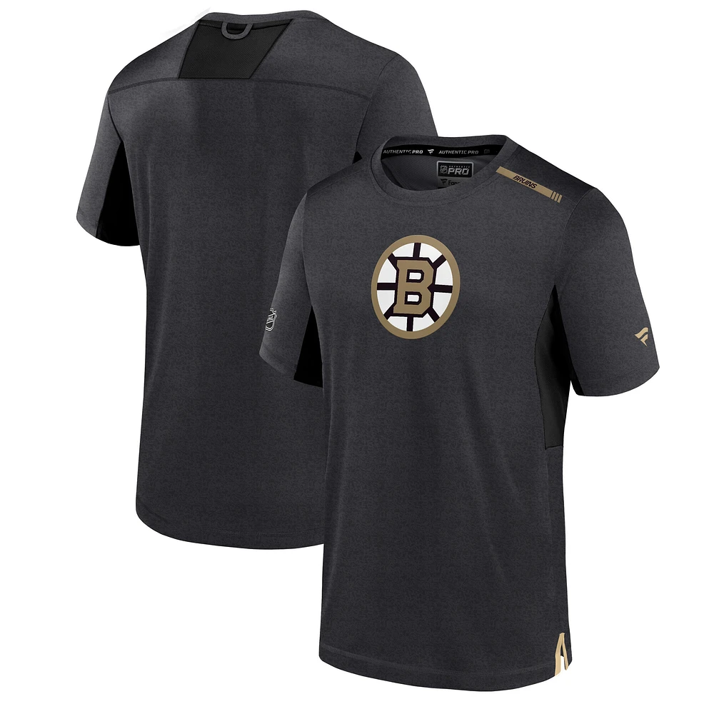 Men's Fanatics Black Boston Bruins Authentic Pro Performance T-Shirt