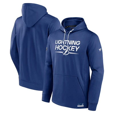 Men's Fanatics Blue Tampa Bay Lightning Authentic Pro Pullover Hoodie