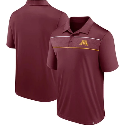 Men's Fanatics Maroon Minnesota Golden Gophers Defender Polo