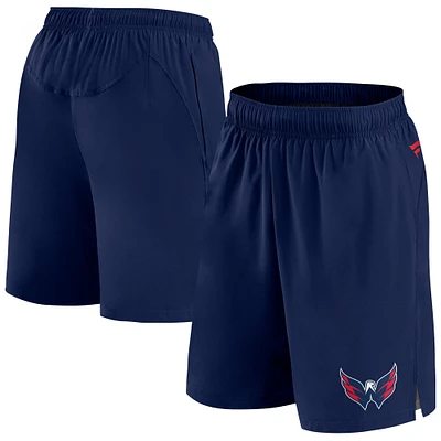 Men's Fanatics Navy Washington Capitals Authentic Pro Tech Shorts