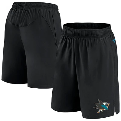 Men's Fanatics Black San Jose Sharks Authentic Pro Tech Shorts