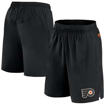 Men's Fanatics Black Philadelphia Flyers Authentic Pro Tech Shorts
