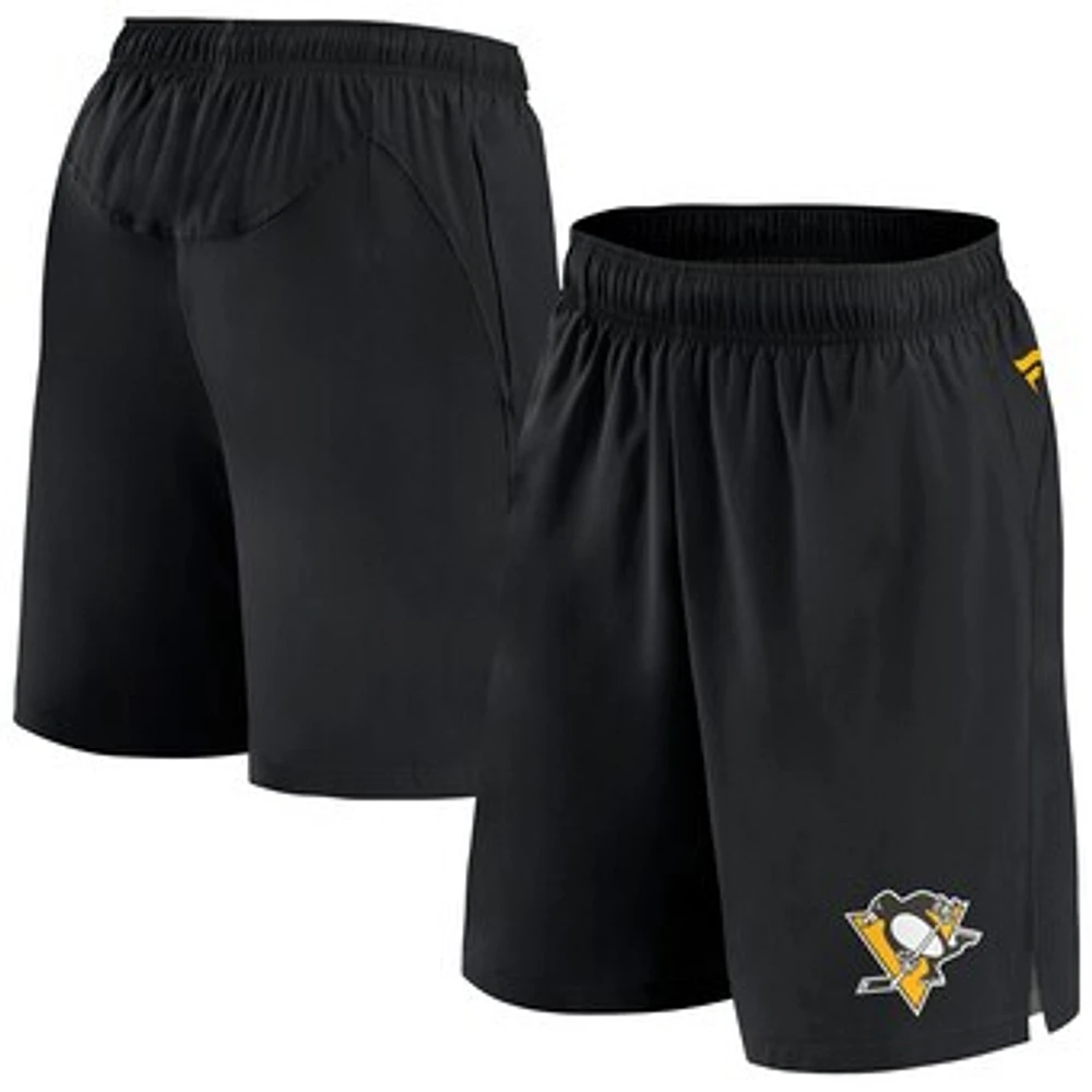 Men's Fanatics Black Pittsburgh Penguins Authentic Pro Tech Shorts