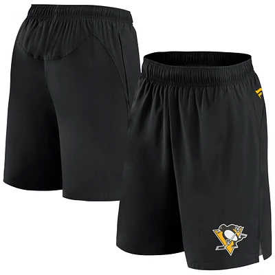 Men's Fanatics Black Pittsburgh Penguins Authentic Pro Tech Shorts