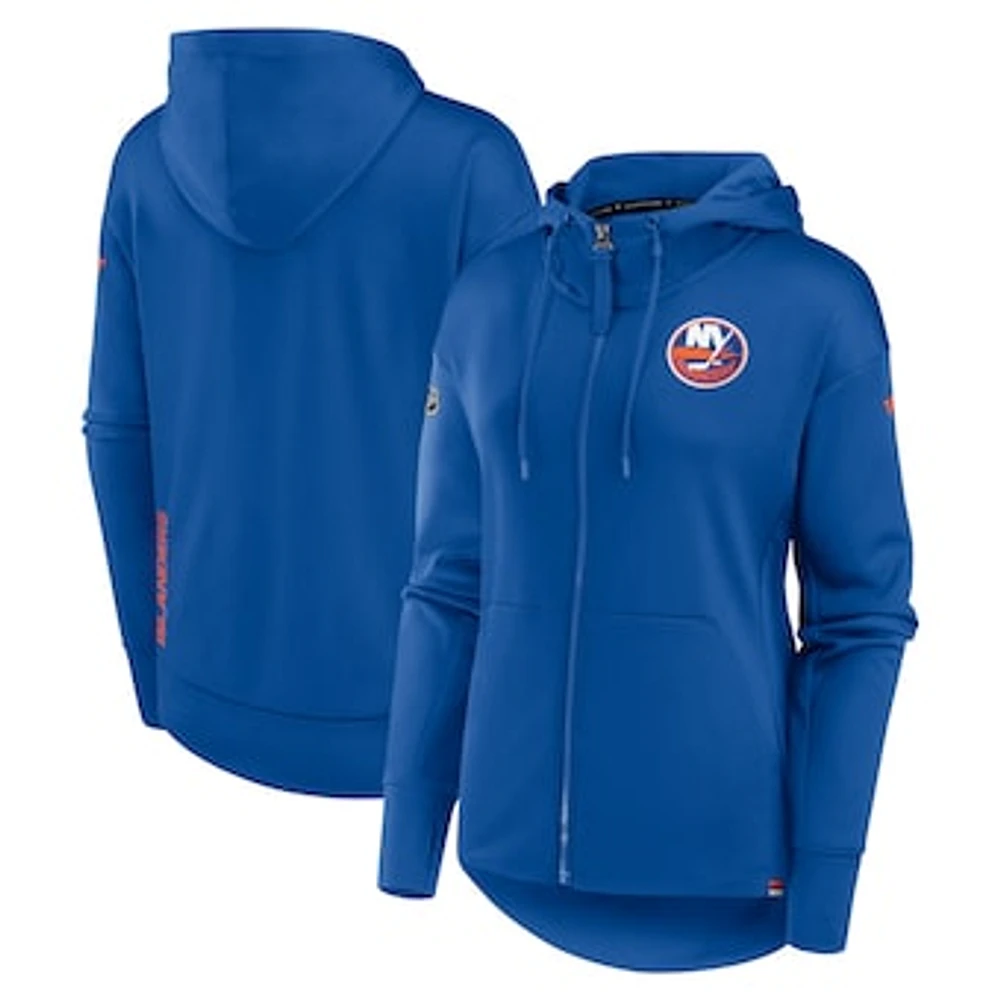 Women's Fanatics Royal New York Islanders Authentic Pro Scuba Full-Zip Hoodie