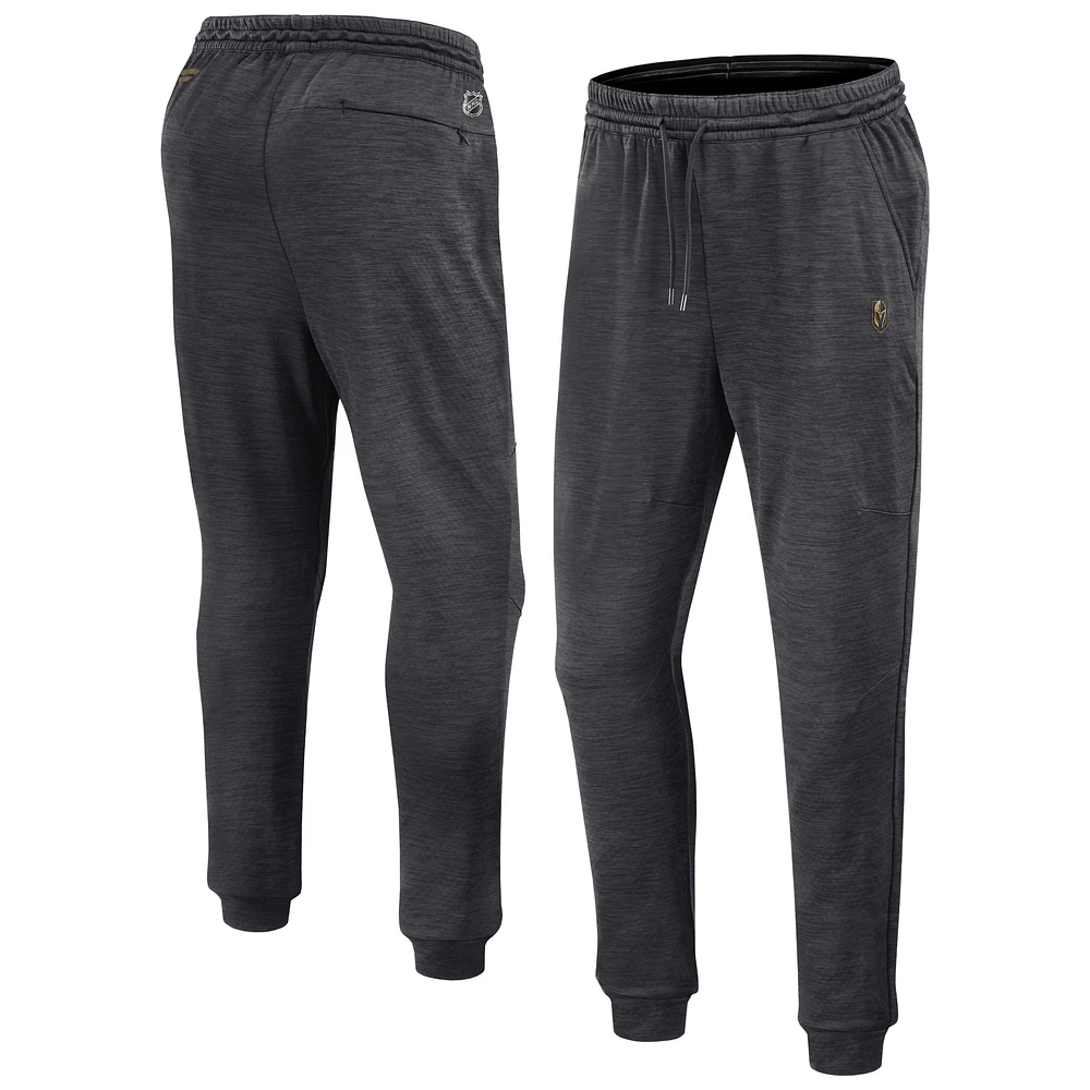 Men's Fanatics Heather Charcoal Vegas Golden Knights Authentic Pro Fleece Sweatpants