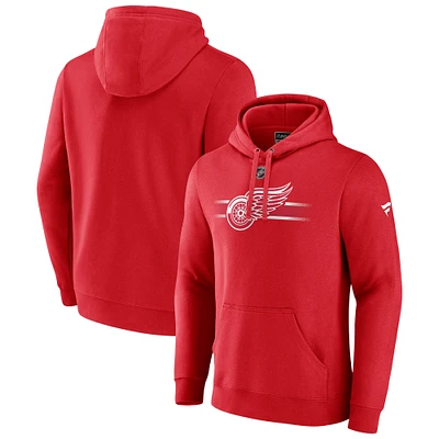 Men's Fanatics Red Detroit Wings Authentic Pro Secondary Pullover Hoodie