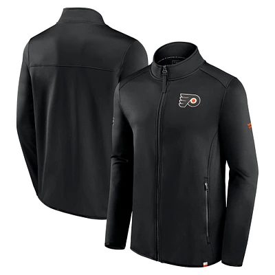 Men's Fanatics Black Philadelphia Flyers Authentic Pro Full-Zip Jacket