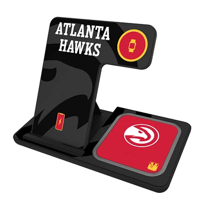 Keyscaper Atlanta Hawks 3-In-1 Wireless Charger