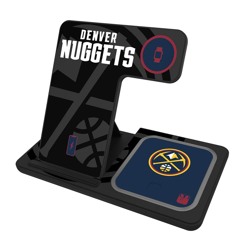 Keyscaper Denver Nuggets 3-In-1 Wireless Charger