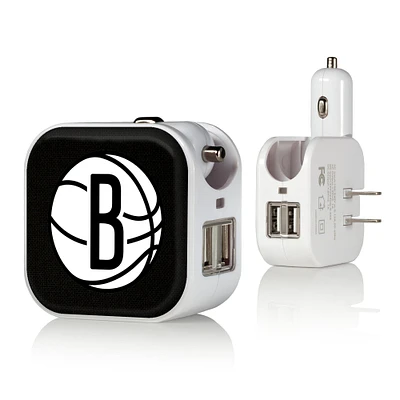 Brooklyn Nets Solid Design USB Charger