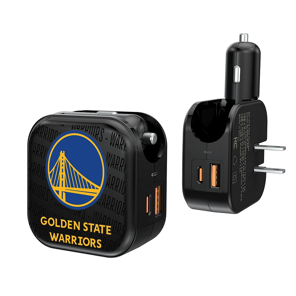 Golden State Warriors Text Design USB Charger