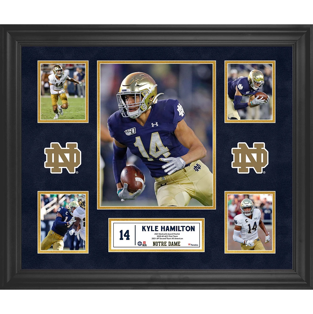 Kyle Hamilton Notre Dame Fighting Irish Framed 5-Photo Collage